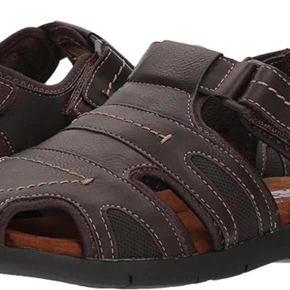 Nunn Bush Men\'s Rio Grande Closed Toe Fisherman Sandal Sandal, brown, 9 Wide US main image 3